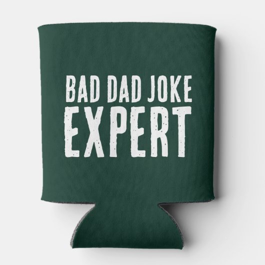 Bad Dad Joke Expert BOLD TYPOGRAFIE Blikjeskoeler (Achterkant)