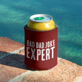 Bad Dad Joke Expert BOLD TYPOGRAFIE Blikjeskoeler