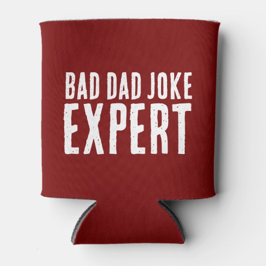 Bad Dad Joke Expert BOLD TYPOGRAFIE Blikjeskoeler (Voorkant)