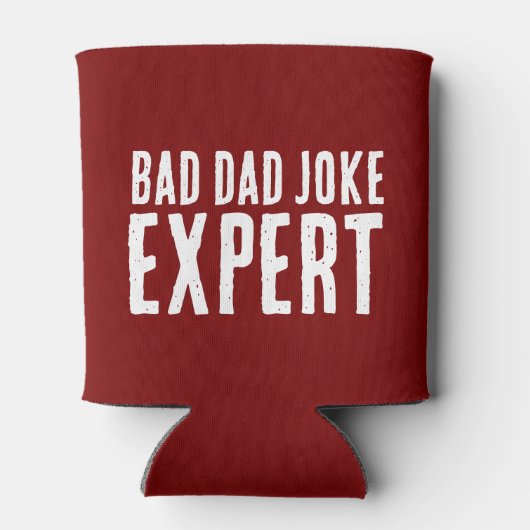 Bad Dad Joke Expert BOLD TYPOGRAFIE Blikjeskoeler (Achterkant)