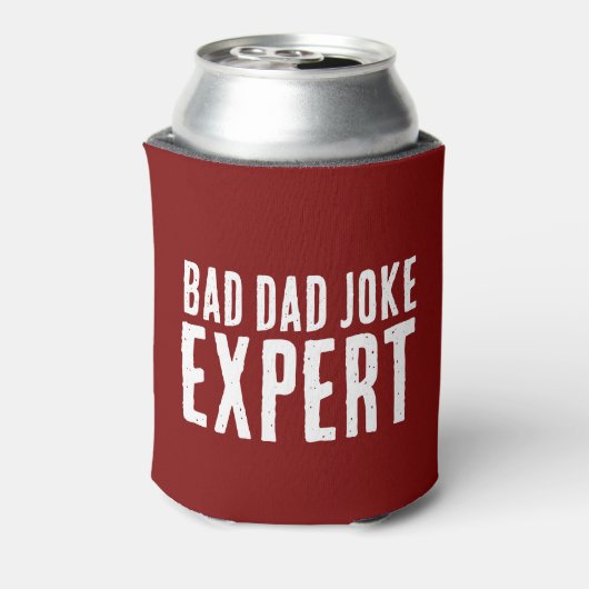 Bad Dad Joke Expert BOLD TYPOGRAFIE Blikjeskoeler (Blikje Achterkant)