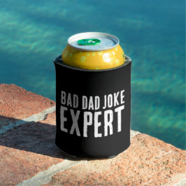 Bad Dad Joke Expert BOLD TYPOGRAFIE Blikjeskoeler