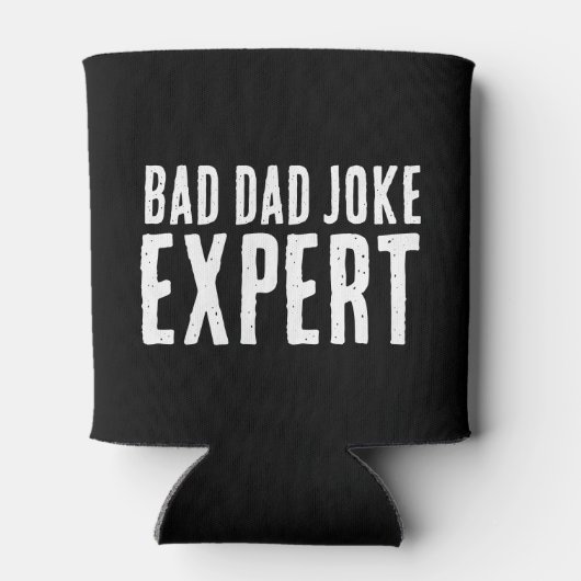 Bad Dad Joke Expert BOLD TYPOGRAFIE Blikjeskoeler (Achterkant)