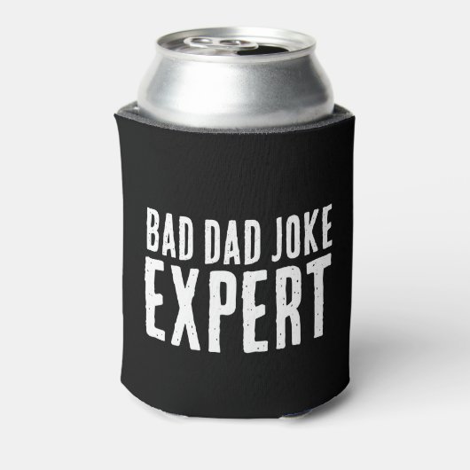 Bad Dad Joke Expert BOLD TYPOGRAFIE Blikjeskoeler (Blikje Achterkant)