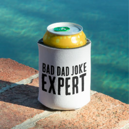 Bad Dad Joke Expert BOLD TYPOGRAFIE Blikjeskoeler
