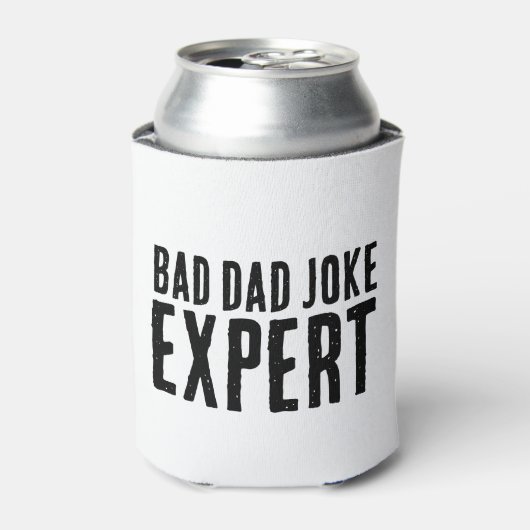 Bad Dad Joke Expert BOLD TYPOGRAFIE Blikjeskoeler (Blikje Voorkant)