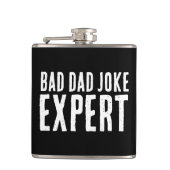 Bad Dad Joke Expert BOLD TYPOGRAFIE Heupfles (Voorkant)