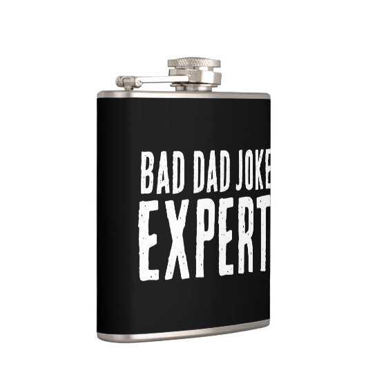 Bad Dad Joke Expert BOLD TYPOGRAFIE Heupfles (Rechts)