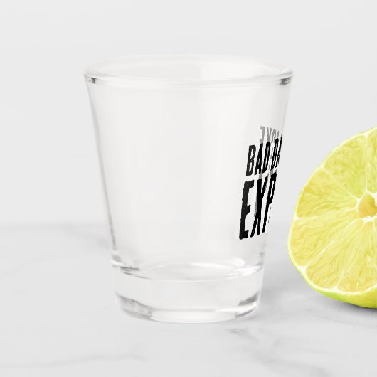 Bad Dad Joke Expert BOLD TYPOGRAFIE Shot Glas (Links)