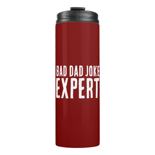 Bad Dad Joke Expert BOLD TYPOGRAFIE Thermosbeker (Voorkant)