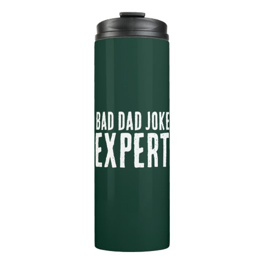 Bad Dad Joke Expert BOLD TYPOGRAFIE Thermosbeker (Voorkant)