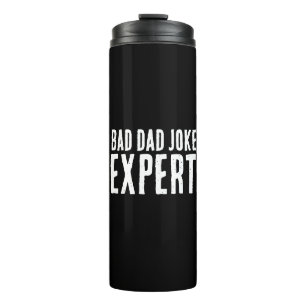Bad Dad Joke Expert BOLD TYPOGRAFIE Thermosbeker