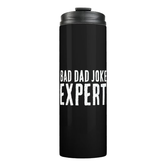 Bad Dad Joke Expert BOLD TYPOGRAFIE Thermosbeker (Voorkant)