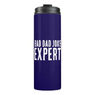 Bad Dad Joke Expert BOLD TYPOGRAFIE Thermosbeker