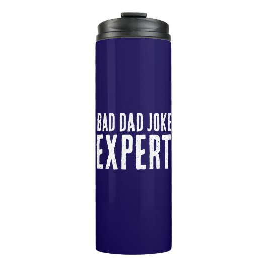 Bad Dad Joke Expert BOLD TYPOGRAFIE Thermosbeker (Voorkant)