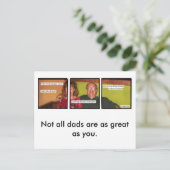 Bad Daddy-Briefkaart Briefkaart (Staand voorkant)