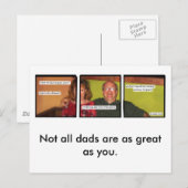 Bad Daddy-Briefkaart Briefkaart (Voorkant / Achterkant)