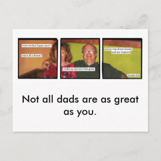 Bad Daddy-Briefkaart Briefkaart