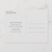 Bad Dance beweegt grappige bruiloft sparen de Datu Aankondigingskaart (Achterkant)