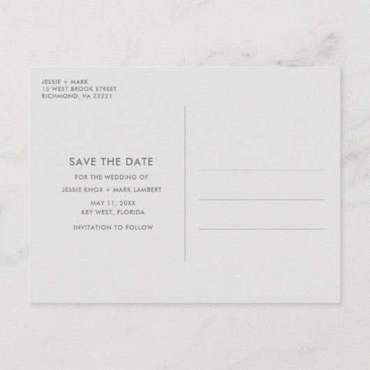 Bad Dance beweegt grappige bruiloft sparen de Datu Aankondigingskaart (Achterkant)