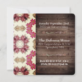 "Bad Dance Moves" Rustic Bachelorette Uitnodiging (Achterkant)