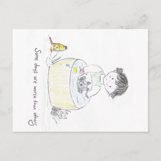 Bad_day Briefkaart (Voorkant)