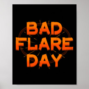 Bad Day Crps Complex Regional Pain Syndrome Oranje Poster