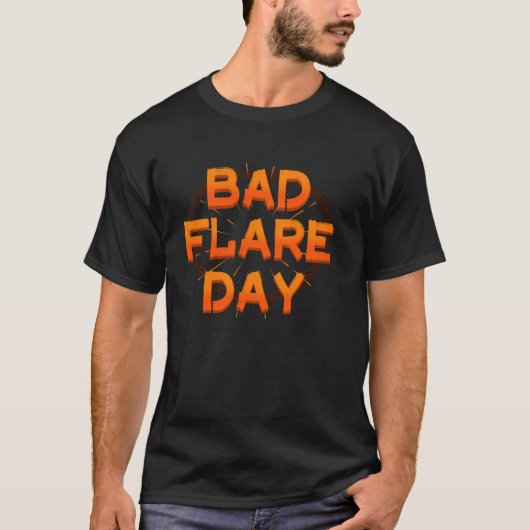 Bad Day Crps Complex Regional Pain Syndrome Oranje T-shirt (Voorkant)