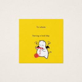 Bad Day Devil-bericht Vierkante Visitekaartjes