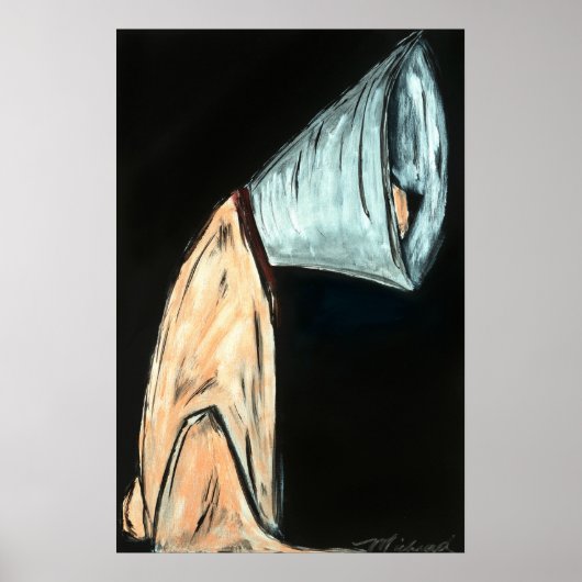 Bad Day, dog in cone poster (Voorkant)