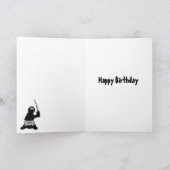 Bad Day Ninja Verjaardagskaart Kaart (Binnen)