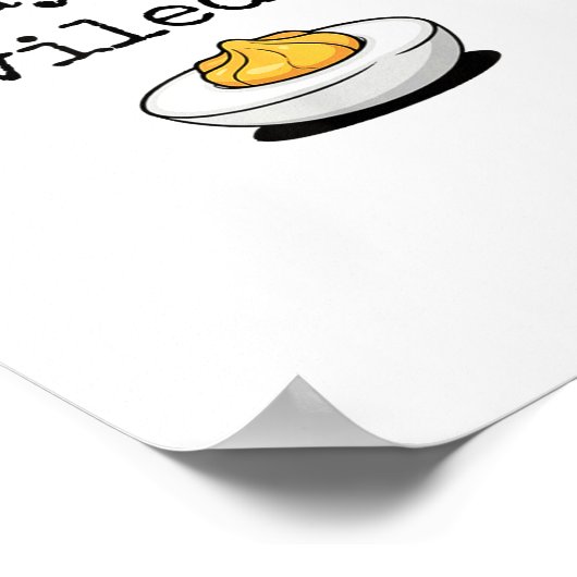 Bad Day To Be A Deviled Egg Funny Thanksgiving Dev Poster (Hoek)