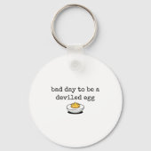 Bad Day To Be A Deviled Egg Funny Thanksgiving Dev Sleutelhanger (Voorkant)