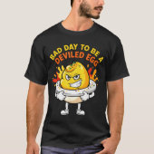 Bad Day To Be A Deviled Egg Funny Thanksgiving Din T-shirt (Voorkant)