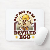 Bad Day To Be A Deviled Egg Funny Thanksgiving Egg Muismat (Met muis)