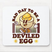 Bad Day To Be A Deviled Egg Funny Thanksgiving Egg Muismat (Voorkant)