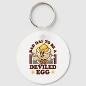 Bad Day To Be A Deviled Egg Funny Thanksgiving Egg Sleutelhanger (Voorkant)
