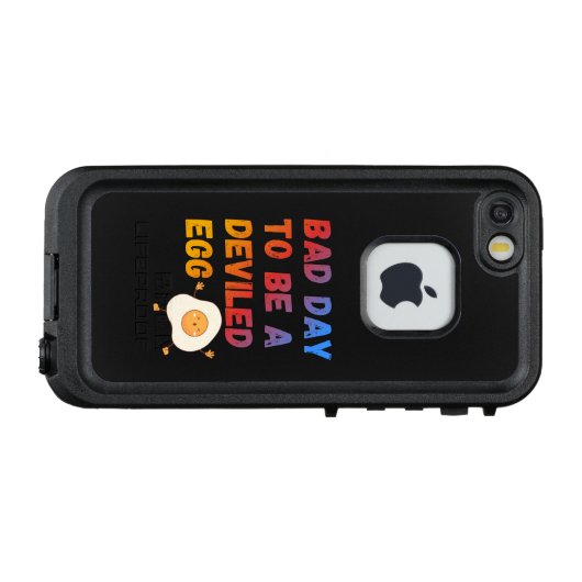 Bad Day to Be a Deviled Egg LifeProof iPhone Hoesje (Achterkant (horizontaal))
