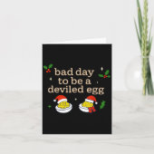 Bad Day To Be A Deviled Egg Thanksgiving Dinner Ch Kaart (Voorkant)