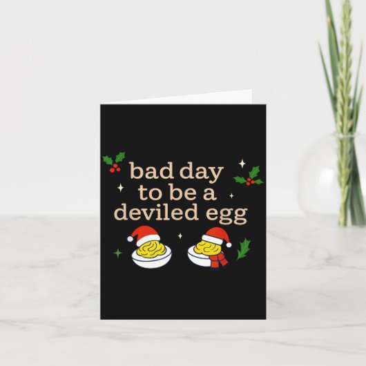 Bad Day To Be A Deviled Egg Thanksgiving Dinner Ch Kaart (Voorkant)