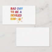 Bad Day to Be a Deviled Egg Visitekaartje (Voorkant / Achterkant)
