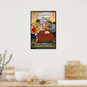 Bad Day Trader Funny Poster van Rick London (Keuken)