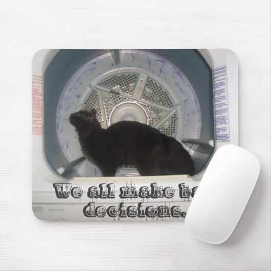 Bad Decision Mousepad Muismat (Met muis)