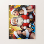 Bad Dirty Santa levert geschenken door een warme o Legpuzzel (Verticaal)