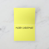 Bad Dog Bites Black Santa op Butt Feestdagen Kaart (Binnen)