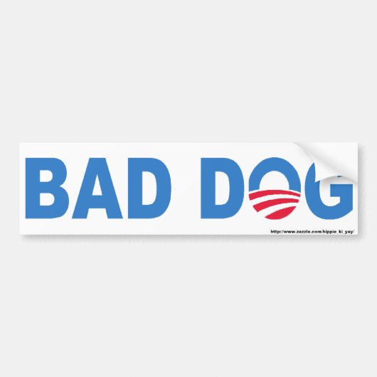 Bad Dog Bumpersticker (Voorkant)