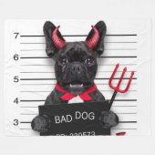 BAD DOG FLEECE DEKEN (Voorkant (Horizontaal))