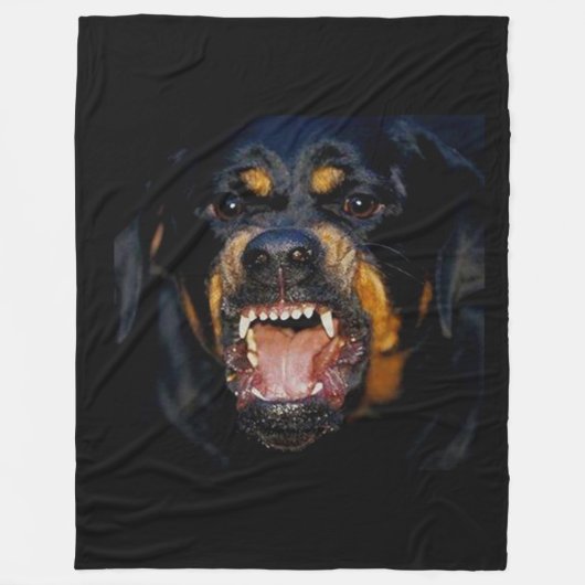 BAD DOG FLEECE DEKEN (Voorkant)