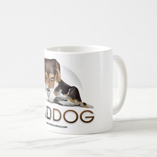 Bad Dog, Funny Dog Coffee & Tea Mok (Voorkant rechts)