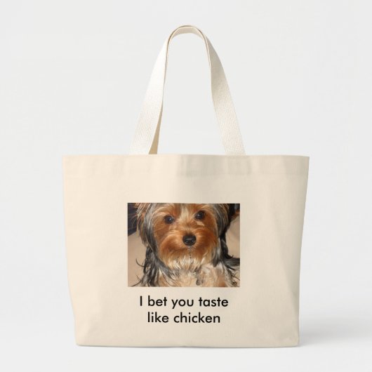 BAD DOG GROTE TOTE BAG (Voorkant)